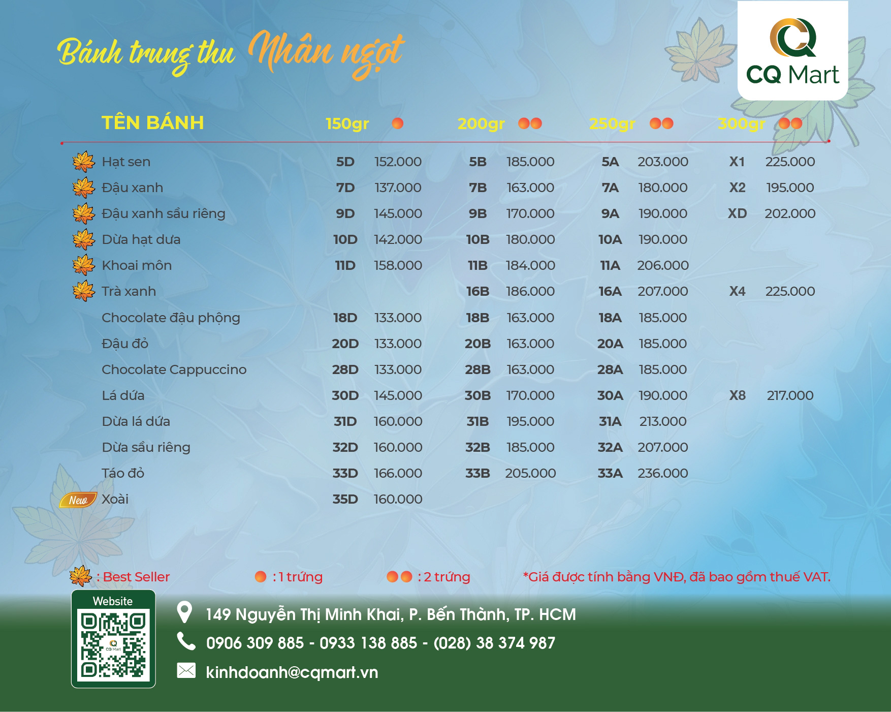 bang-gia-banh-trung-thu-givral-nhan-ngot