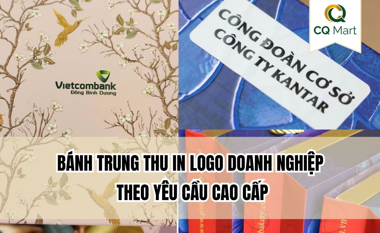 Bánh trung thu in logo doanh nghiệp theo yêu cầu cao cấp