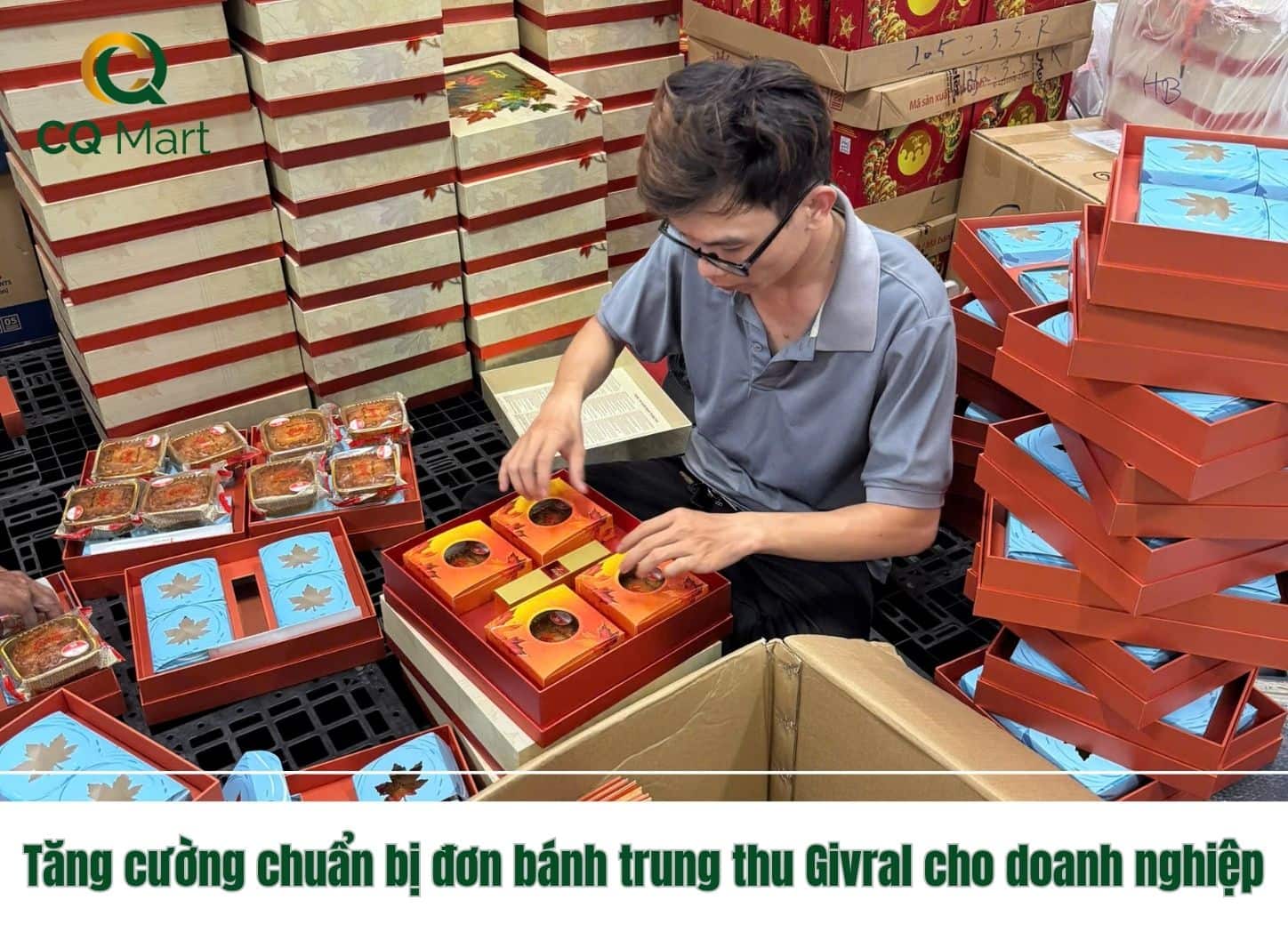 CQ Mart tăng cường chuẩn bị đơn bánh trung thu Givral