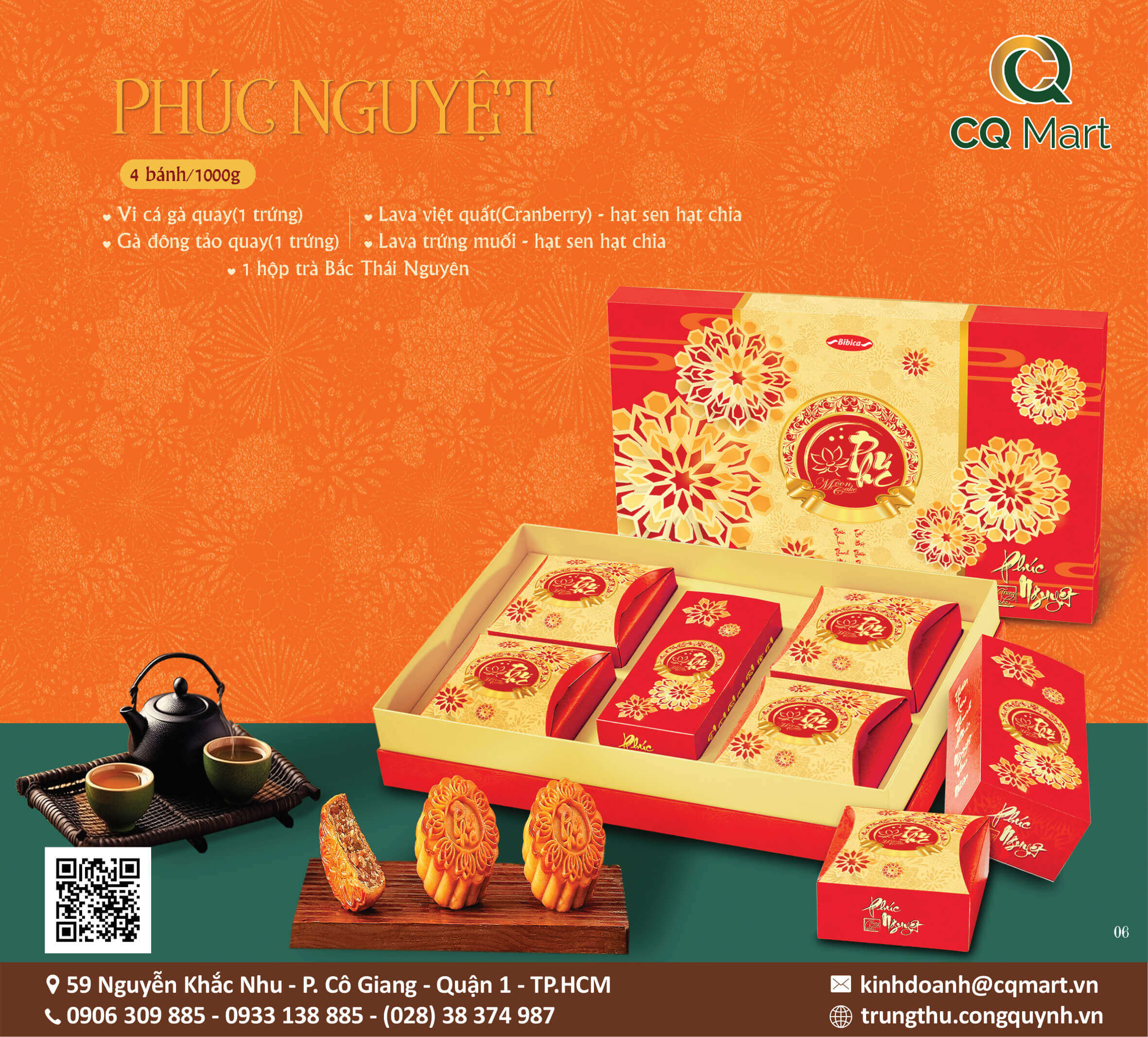 Bánh Trung Thu Bibibca Phúc Nguyệt 