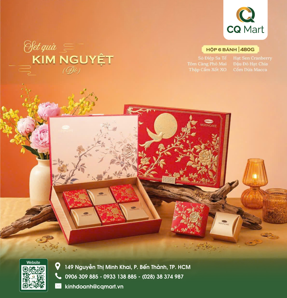 Bánh Trung Thu Bibica - Hộp Kim Nguyệt (Đỏ)
