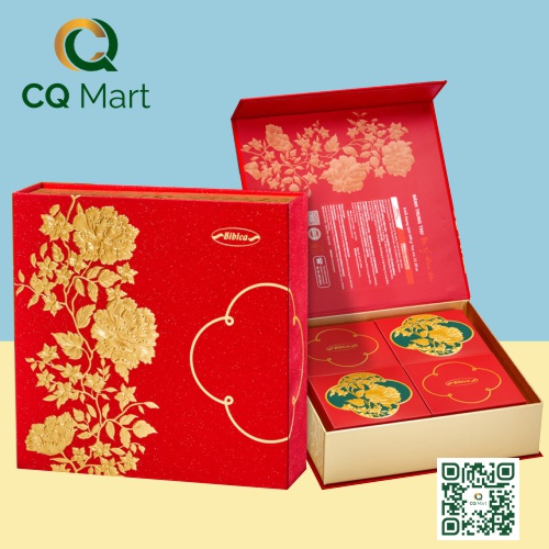 Bánh Trung Thu Bibica 2025 BST Sắc Màu Lễ Hội 1 (Đỏ)