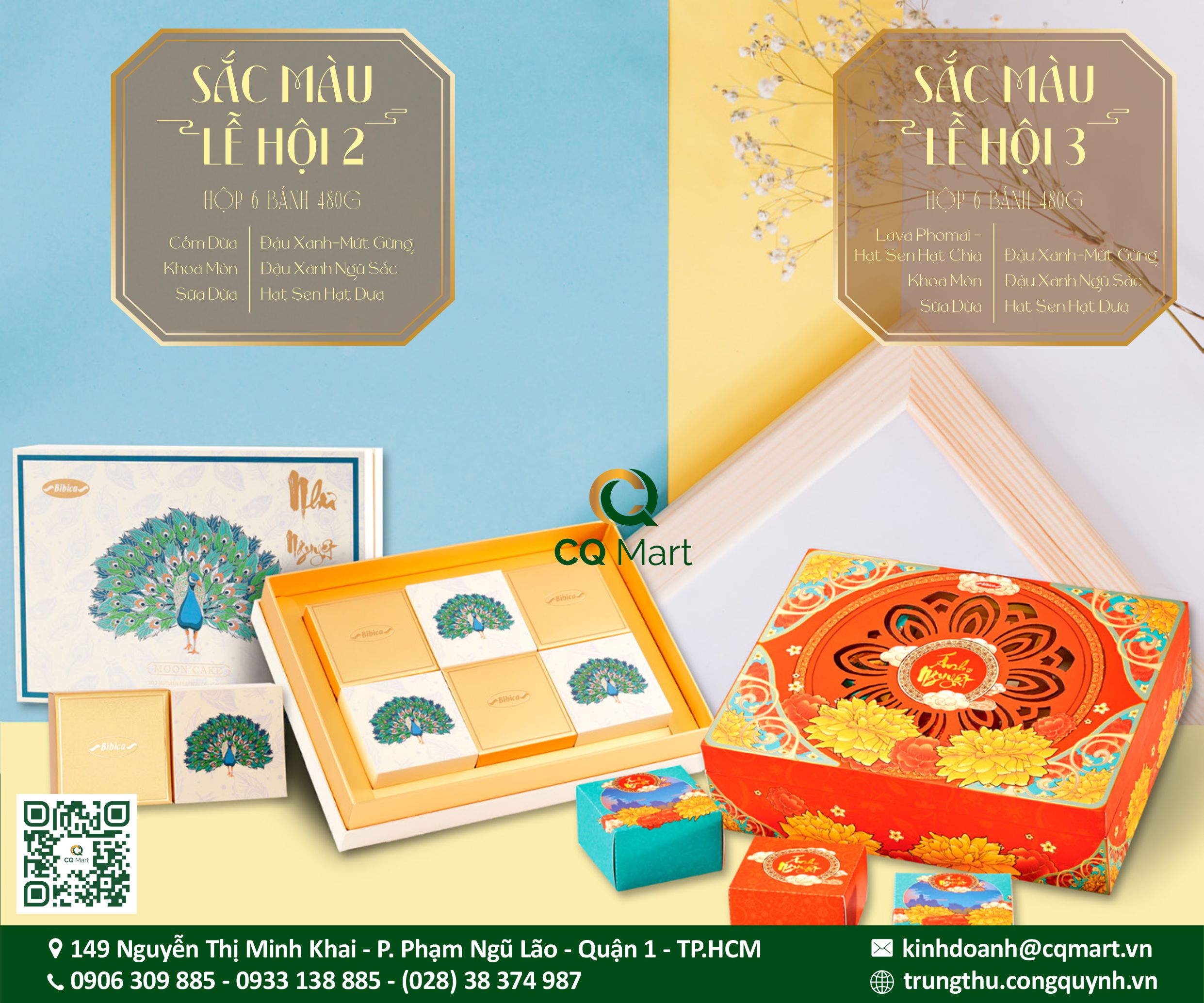 Bánh Trung Thu Bibica 2025 BST Sắc Màu Lễ Hội 2