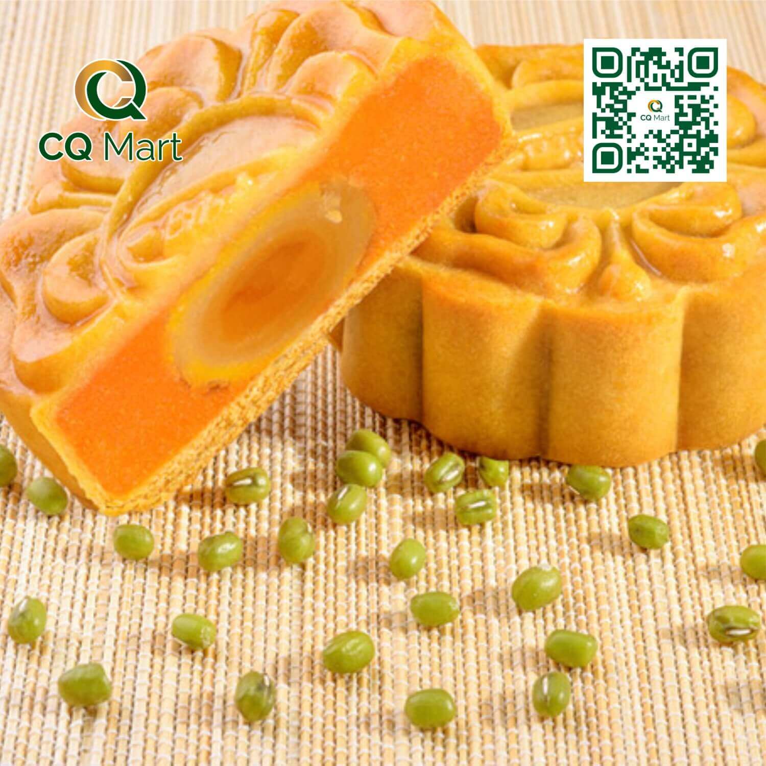 Bánh trung thu Bibica Dinh Dưỡng Đậu Xanh Gấc