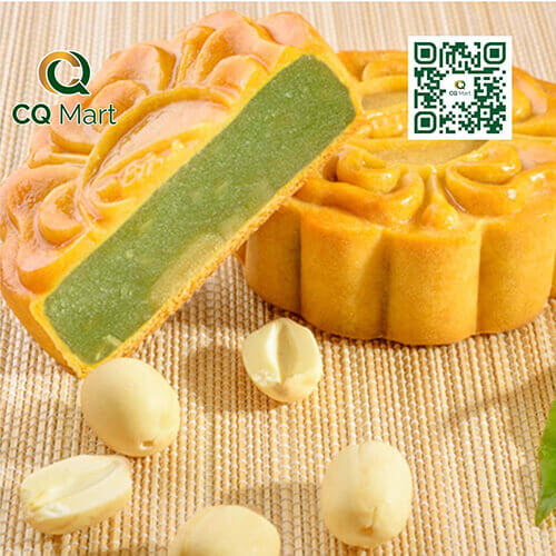 Bánh trung thu Bibica Hạt Sen Trà Xanh 0 Trứng