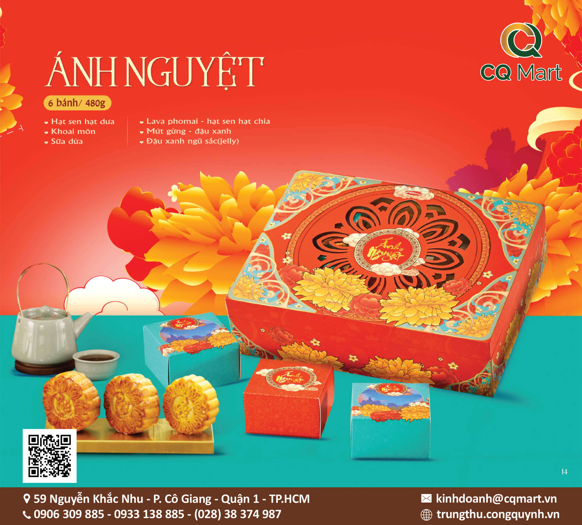 Bánh Trung Thu Bibica 2024 Hộp Ánh Nguyệt