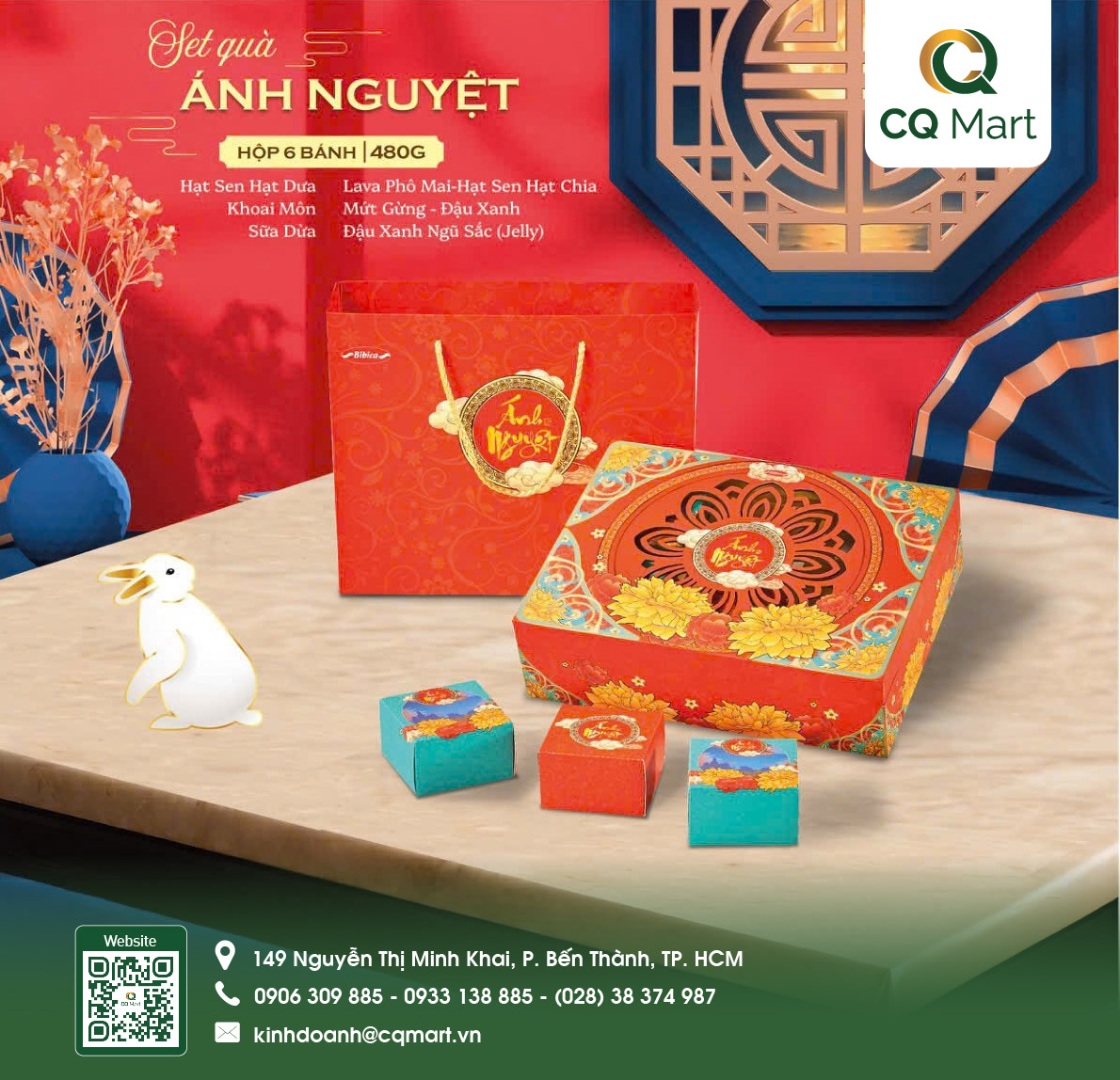 Bánh Trung Thu Bibica - Hộp Ánh Nguyệt