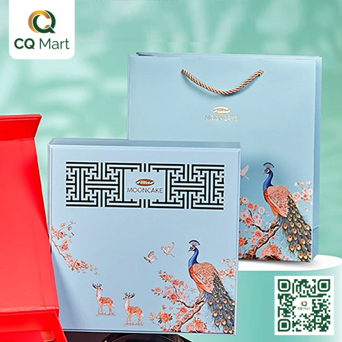 Bánh Trung Thu Bibica - Hộp Bách Nguyệt (Xanh)