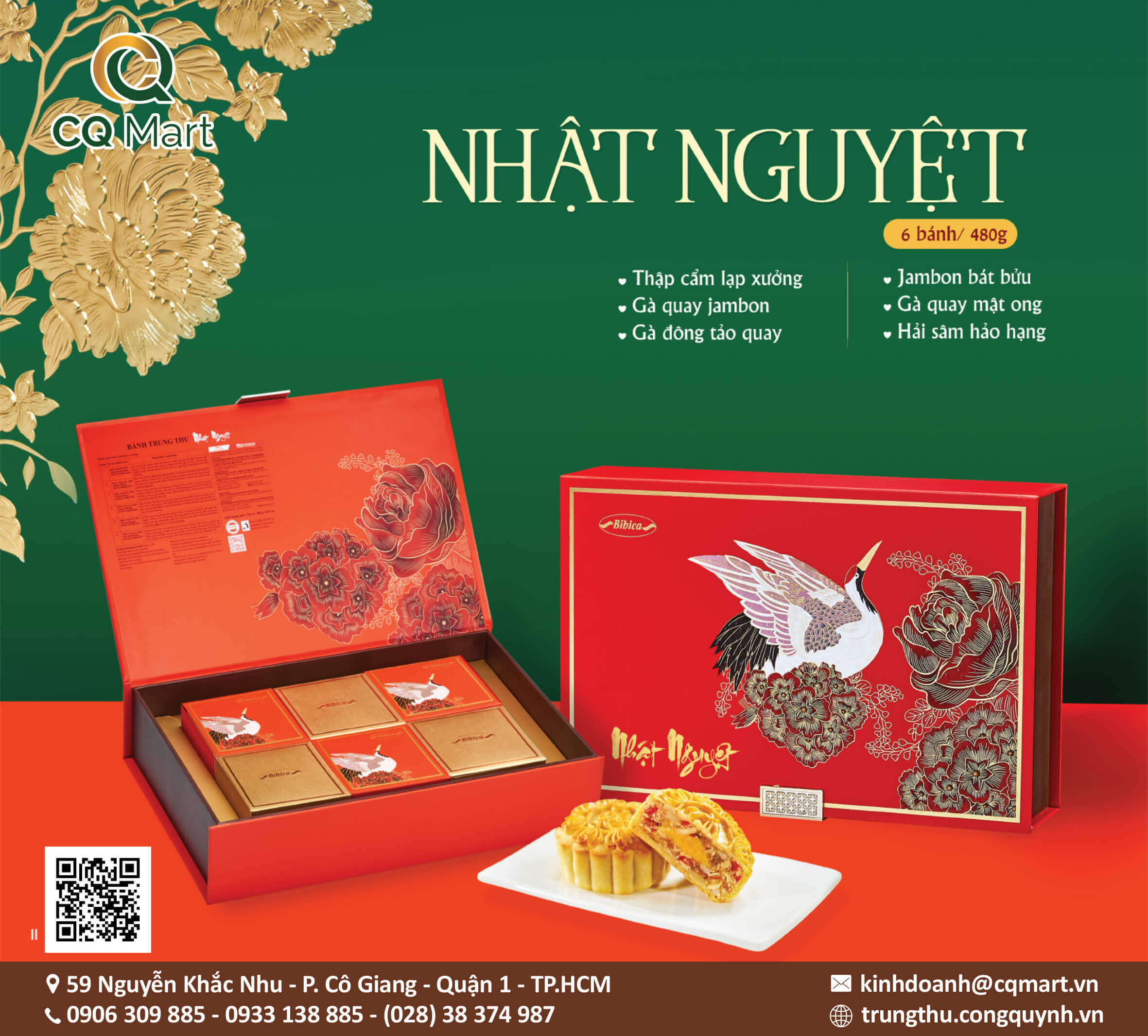 Bánh Trung Thu Bibica Hộp Nhật Nguyệt