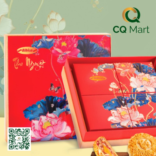 Bánh Trung Thu Bibica 2025 Hộp Thu Nguyệt 3