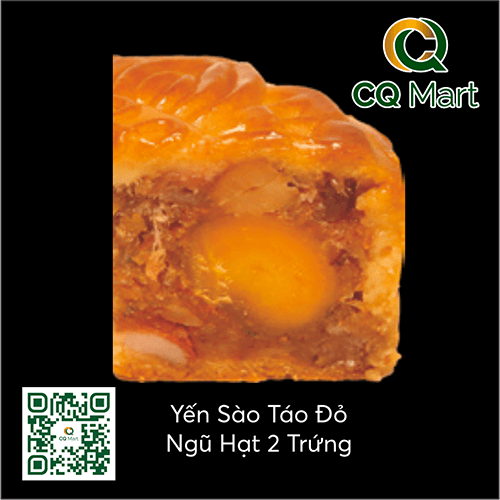 Bánh trung thu Brodard Yến Sào Táo Đỏ Ngũ Hạt