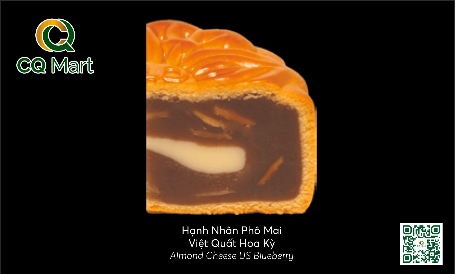 Bánh trung thu Brodard Hạnh Nhân Phô Mai Việt Quất Hoa Kỳ