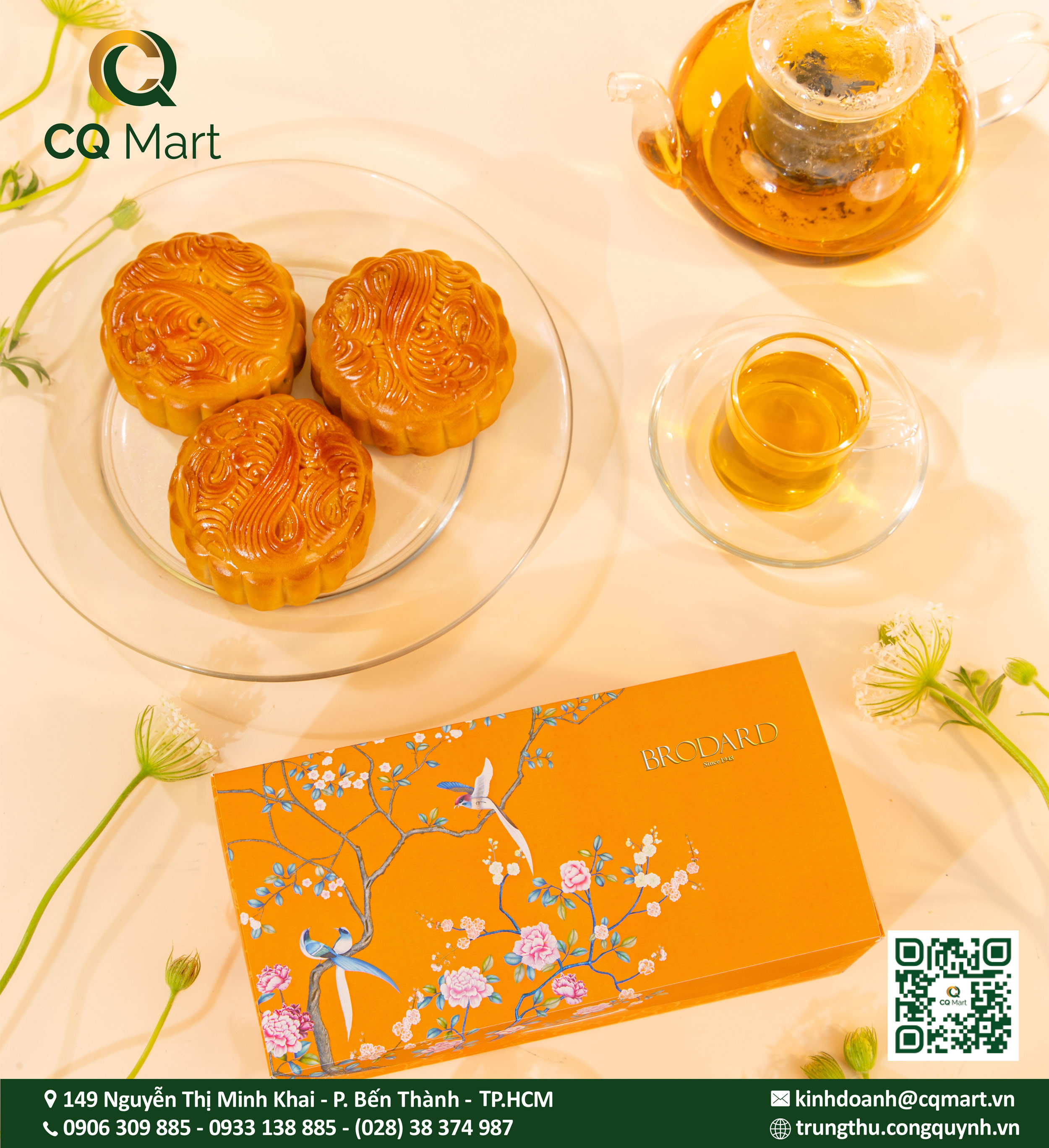 Bánh Trung Thu Brodard Hộp 2 Bánh 