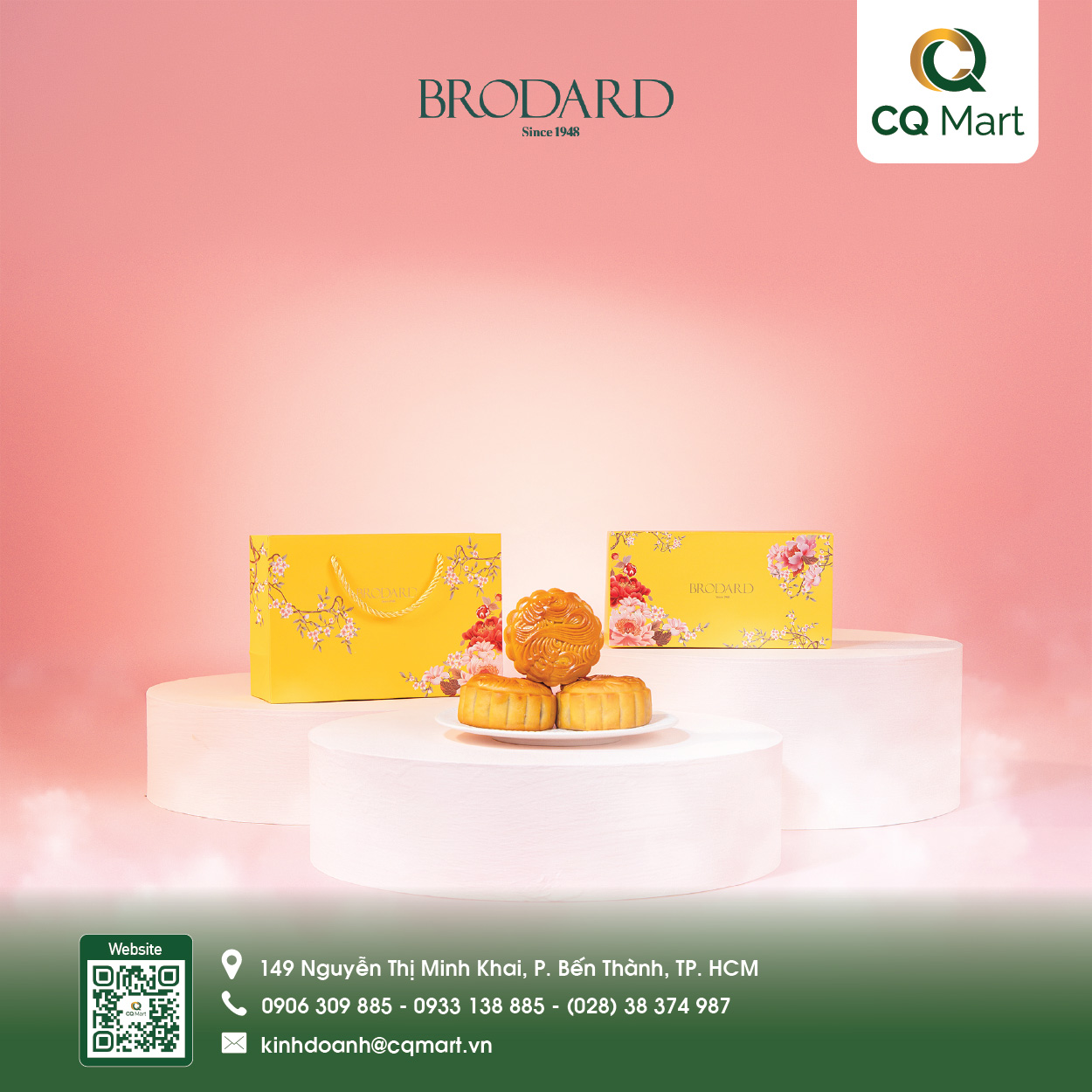 Bánh Trung Thu Brodard Hộp 2 Bánh 
