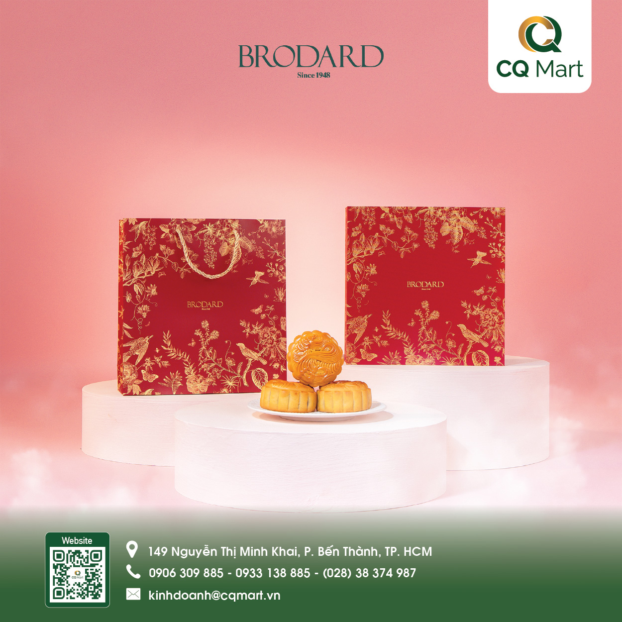 Bánh Trung Thu Brodard 2026 Hộp 4 bánh - Như Ý