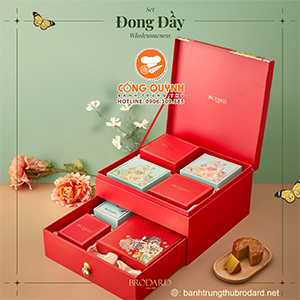 Bánh Trung Thu Brodard 2025 Hộp Đong Đầy Wholesomeness