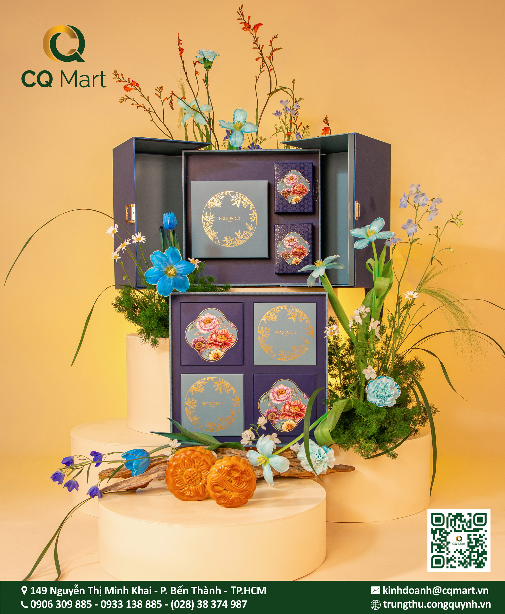 Bánh Trung Thu Brodard Hộp Vip Thu Phú Ca – Mật Ong