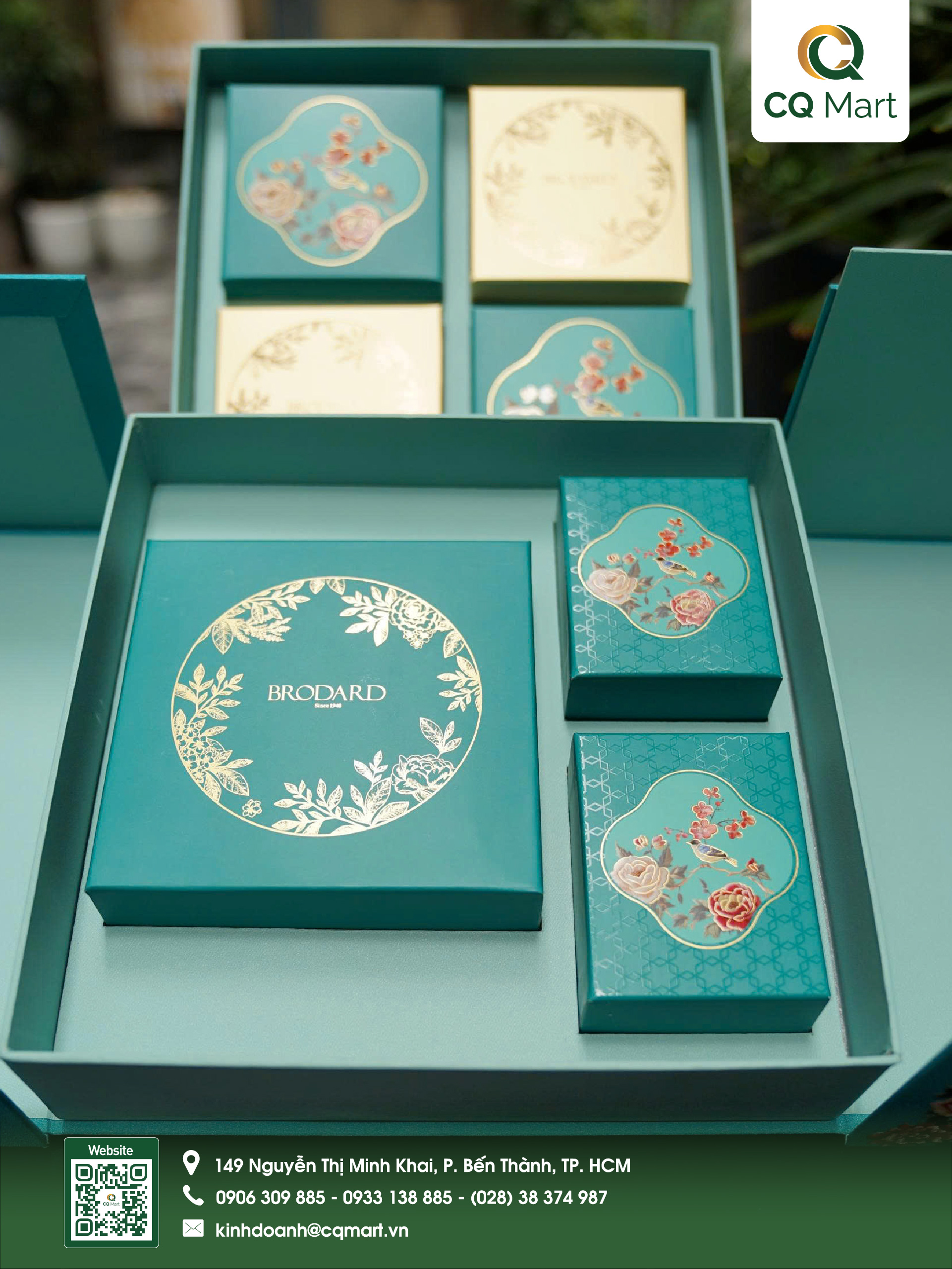 Bánh Trung Thu Brodard - Hộp VIP Viên Mãn (Yến Sào)