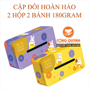 Bánh Trung Thu Casahana 2023 - Lunar Fantasy Set A 2 Hộp 2 bánh 180gr