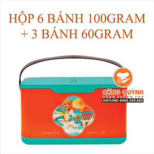 Bánh Trung Thu Casahana 2023 Full Moon Fantasy Hộp 6 bánh 100gr và 3 bánh 60gr