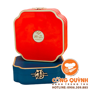 Bánh Trung Casahana 2024 4 bánh - Hộp mid autumn dynasty (orange)