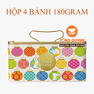 Bánh Trung Thu Casahana 2023 - Hộp Dazzling Lantern Trắng 4 Bánh