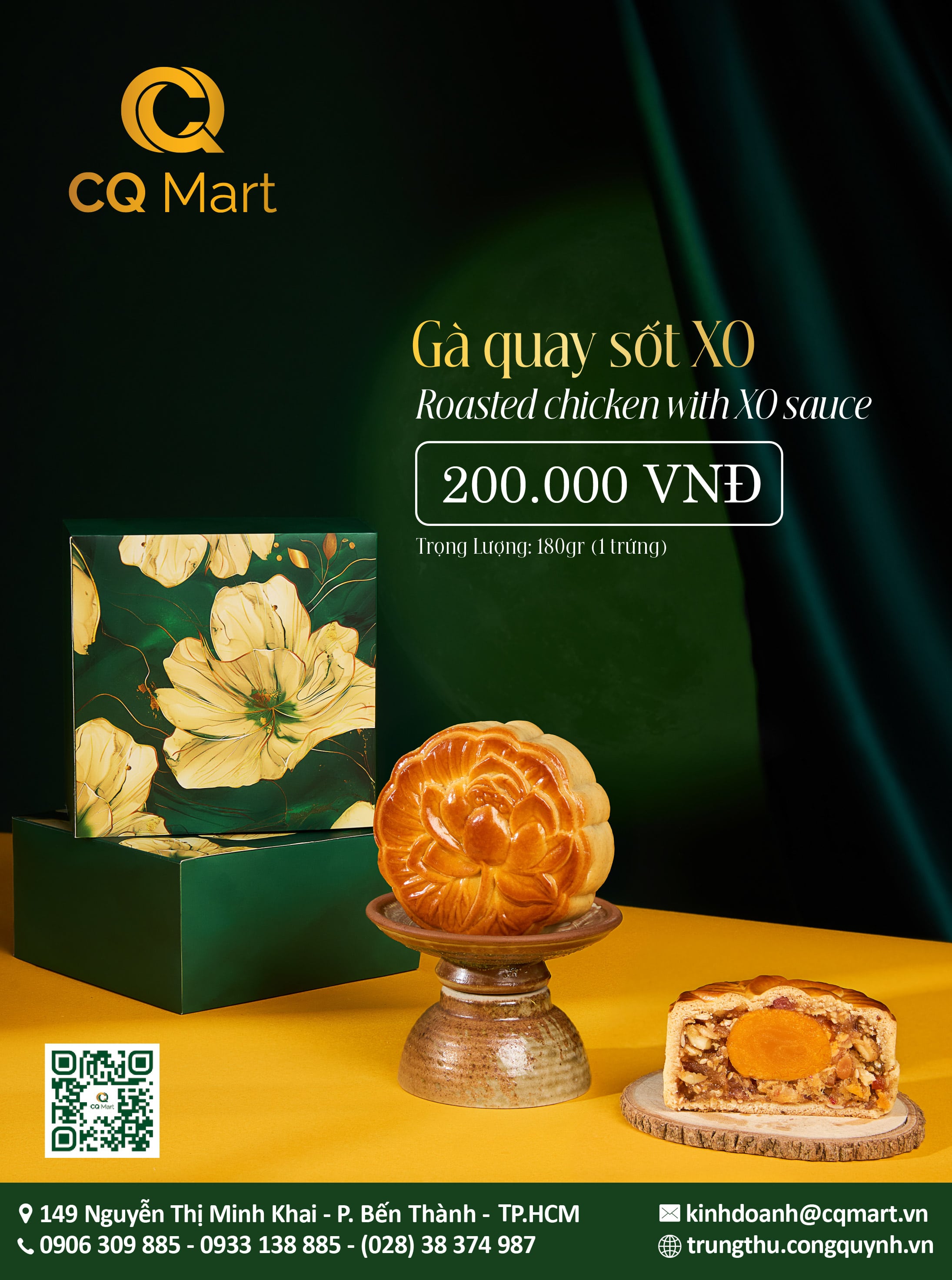Bánh trung thu CQ Signature Gà Quay Xốt XO