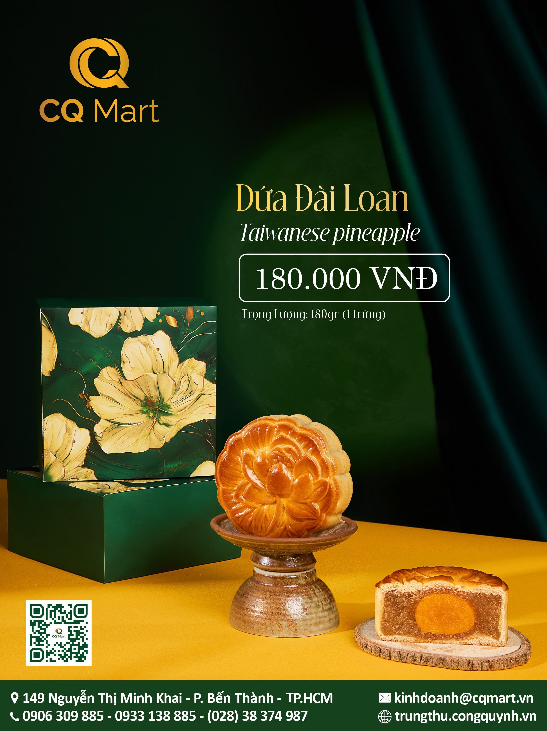 Bánh trung thu CQ Signature Dứa Đài Loan