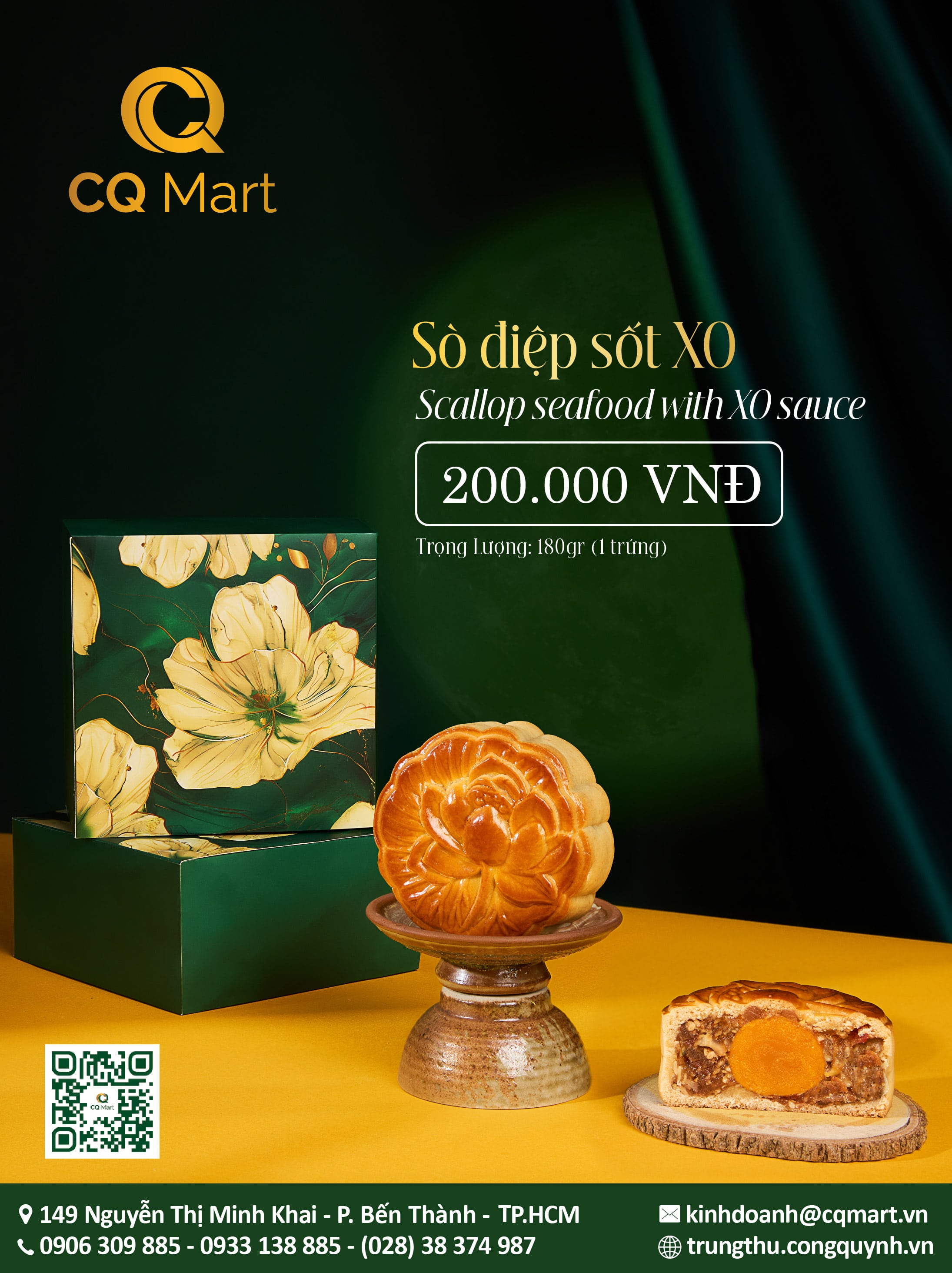 Bánh trung thu CQ Signature Sò Điệp X.O