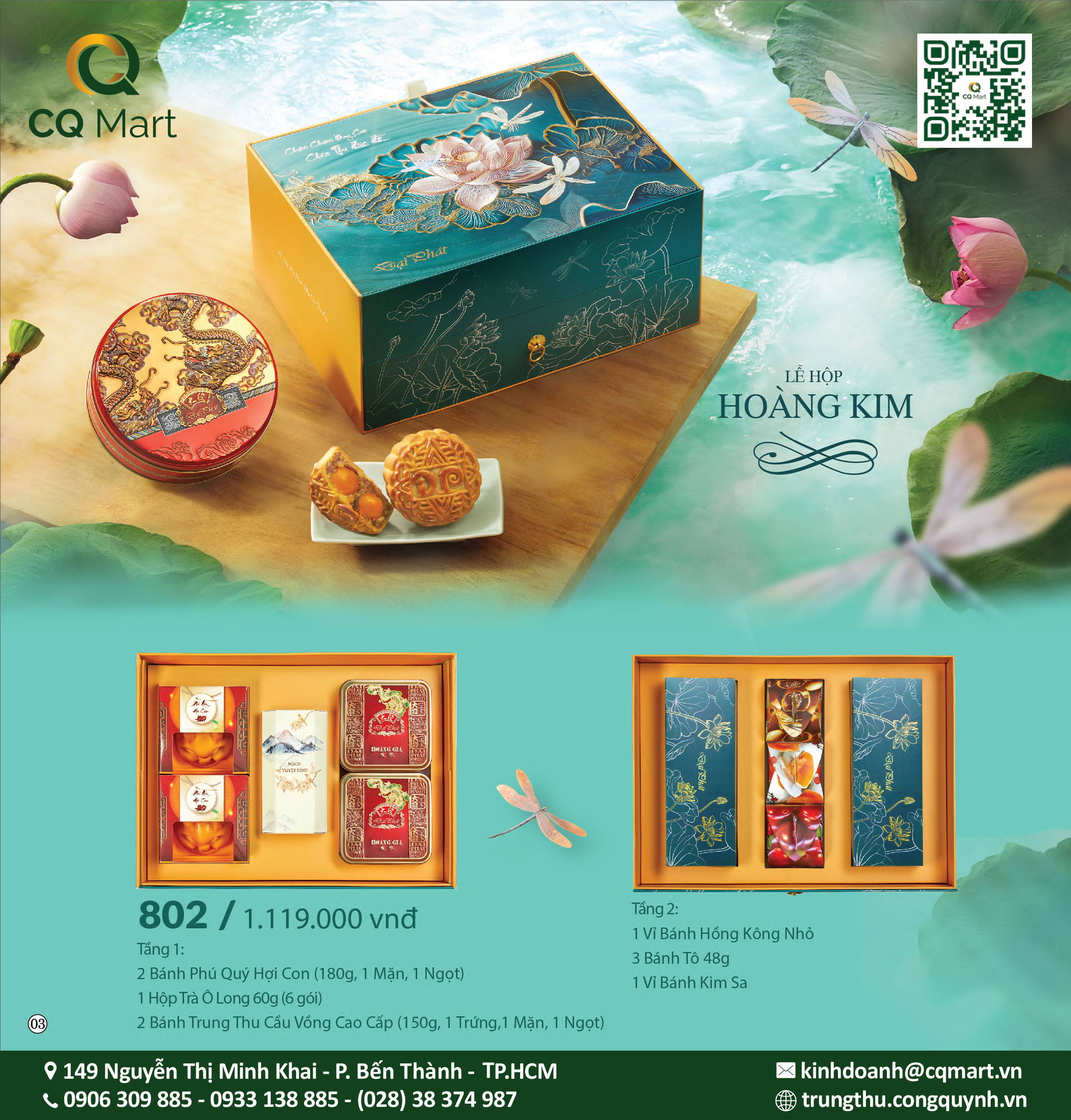 Bánh Trung Thu Đại Phát Lễ Hộp Hoàng Kim 802