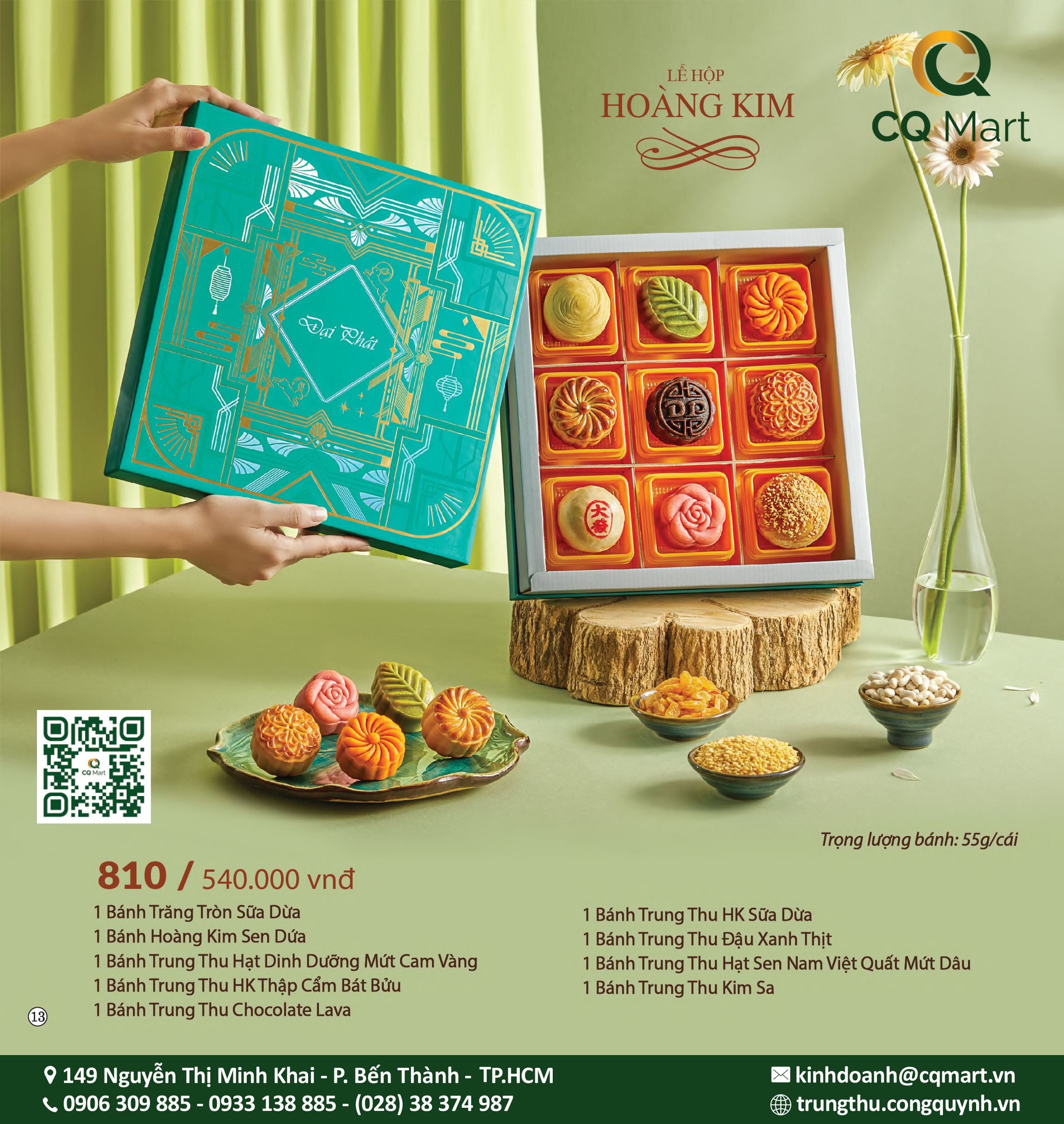 Bánh Trung Thu Đại Phát Lễ Hộp Hoàng Kim 810