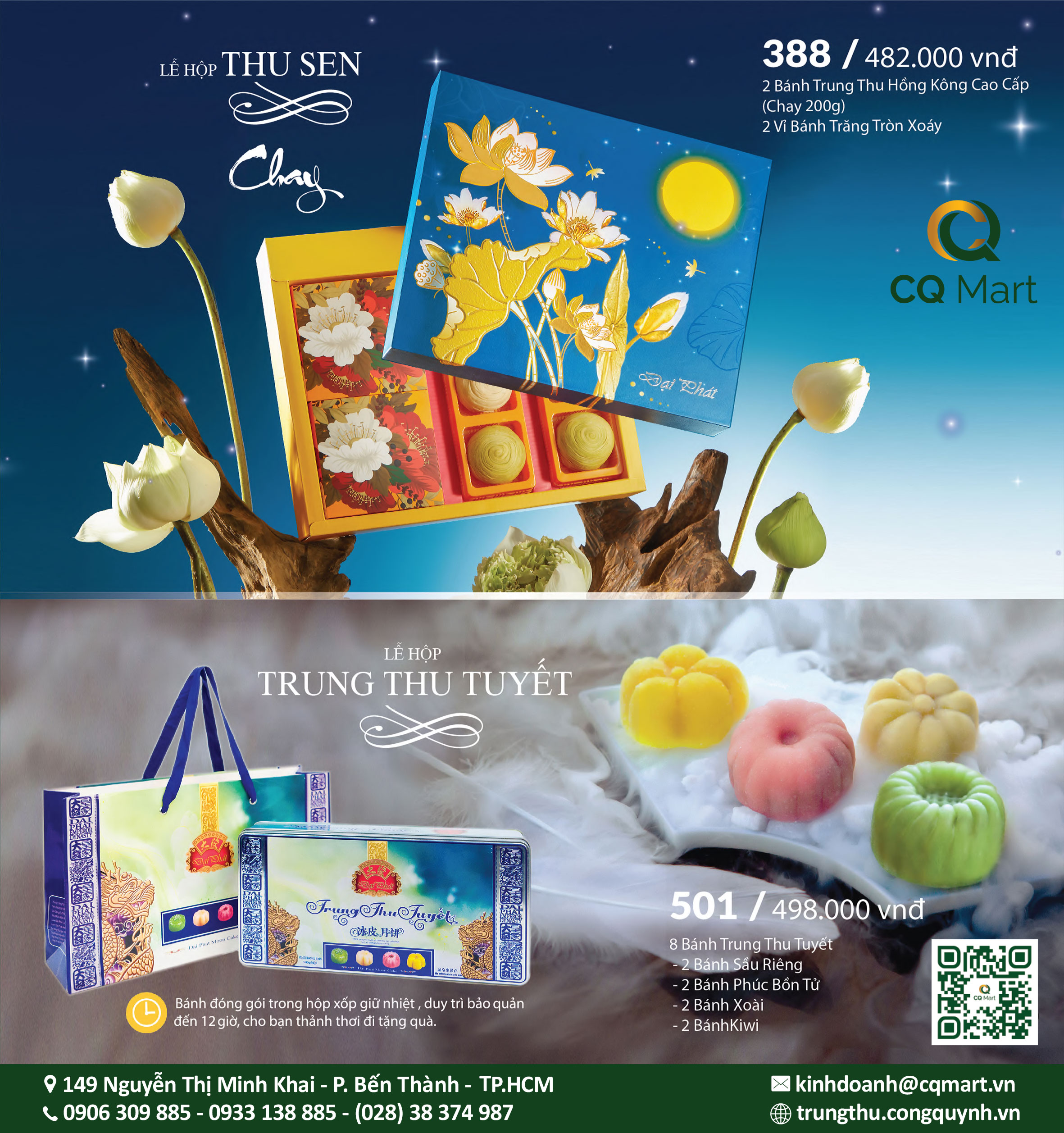 Bánh Trung Thu Đại Phát Lễ Hộp Thu Sen 388