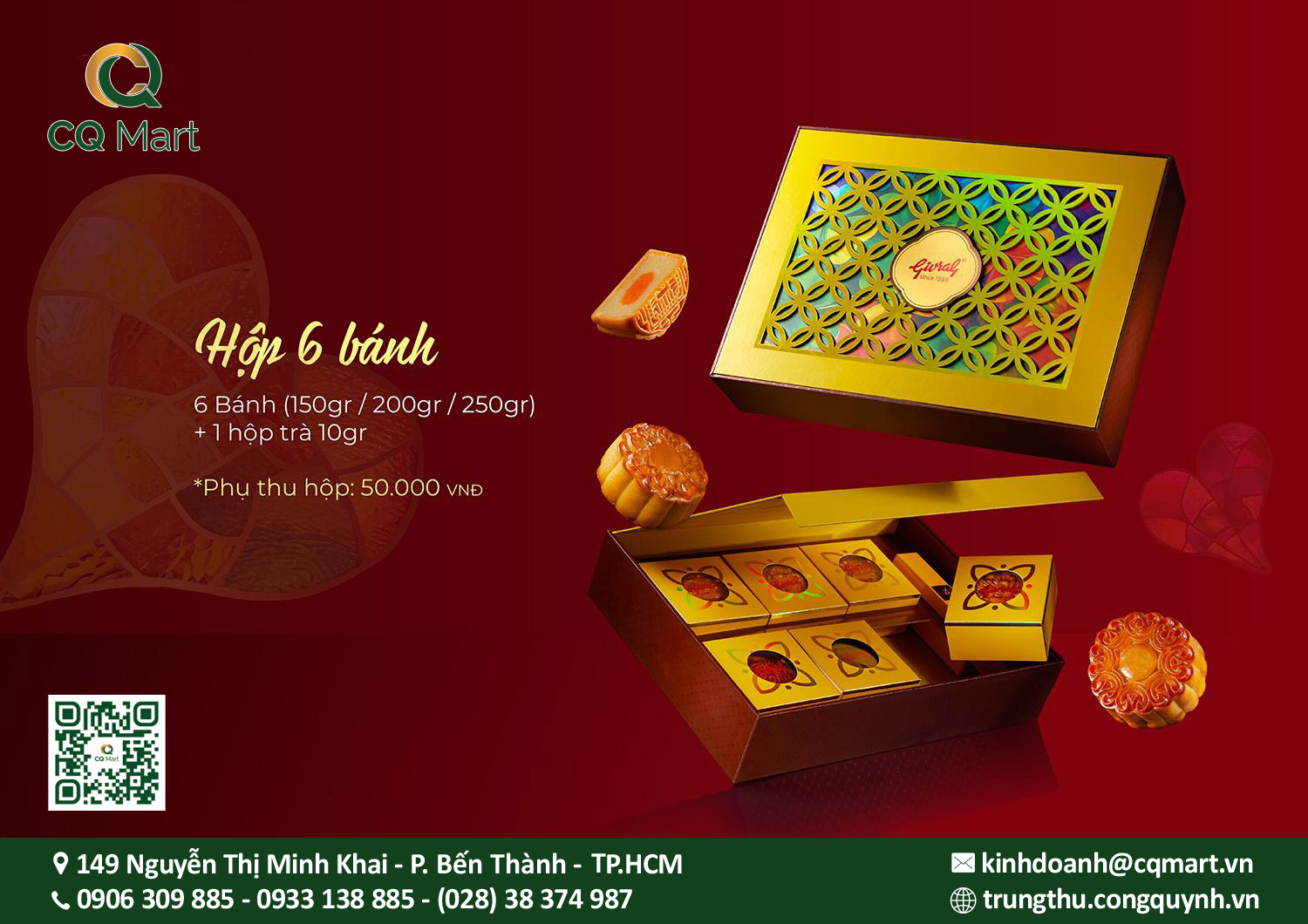 Bánh Trung Thu Givral 2025 Hộp 6 Bánh
