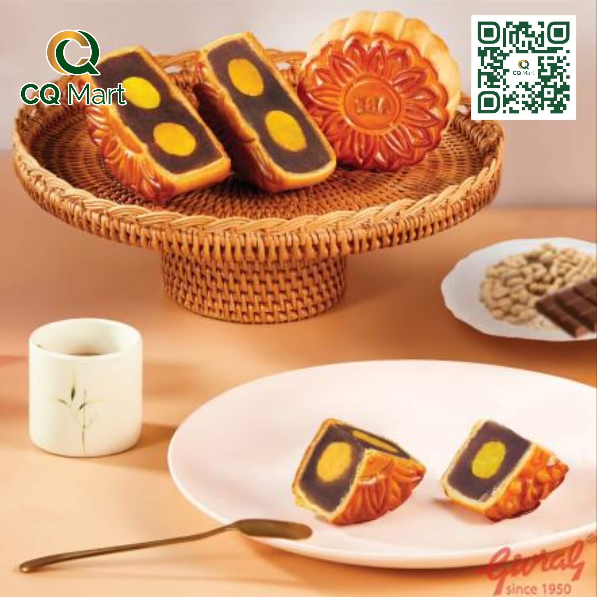 Bánh trung thu Givral Chocolate đậu phộng