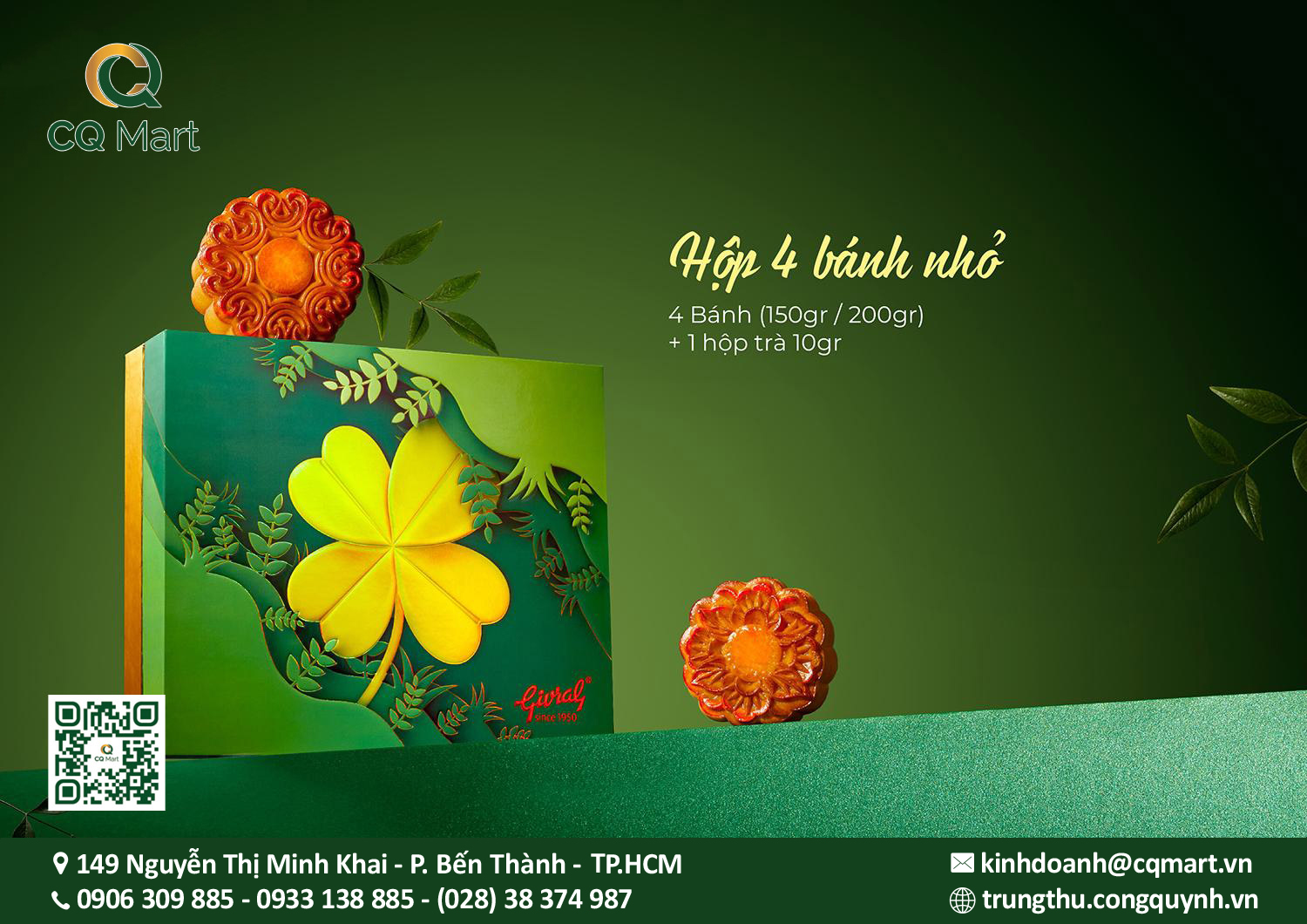 Bánh Trung Thu Givral 2025 Combo Tình Thân ( 4 Bánh )
