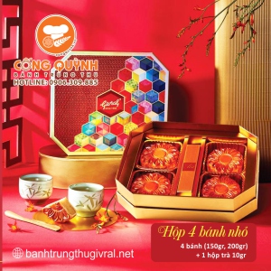 Bánh Trung Thu Givral 2023 Combo Tình Thân ( 4 Bánh )
