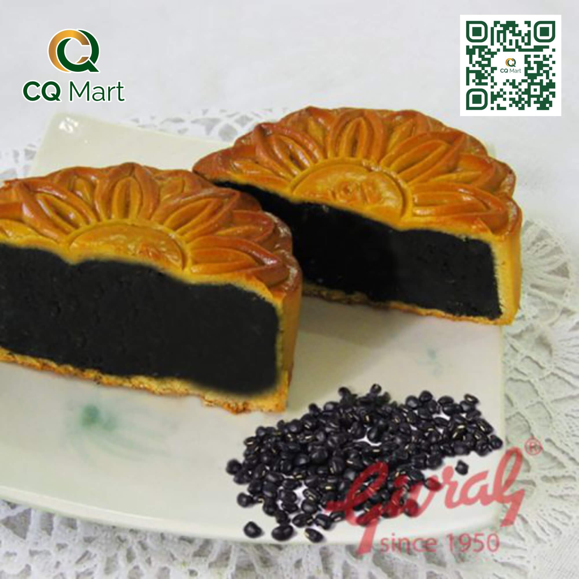 Bánh trung thu Givral Đậu Đen 0 Trứng