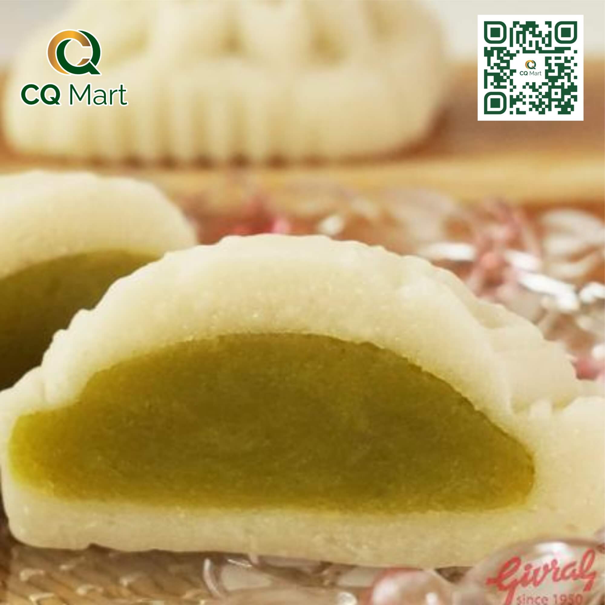 Bánh trung thu Givral Dẻo Lá Dứa 0 Trứng