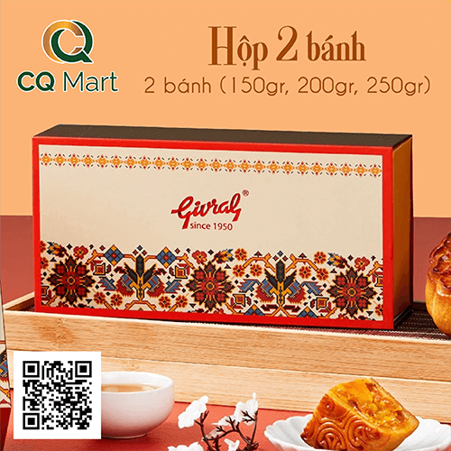 Bánh Trung Thu Givral 2025 Hộp 2 Bánh