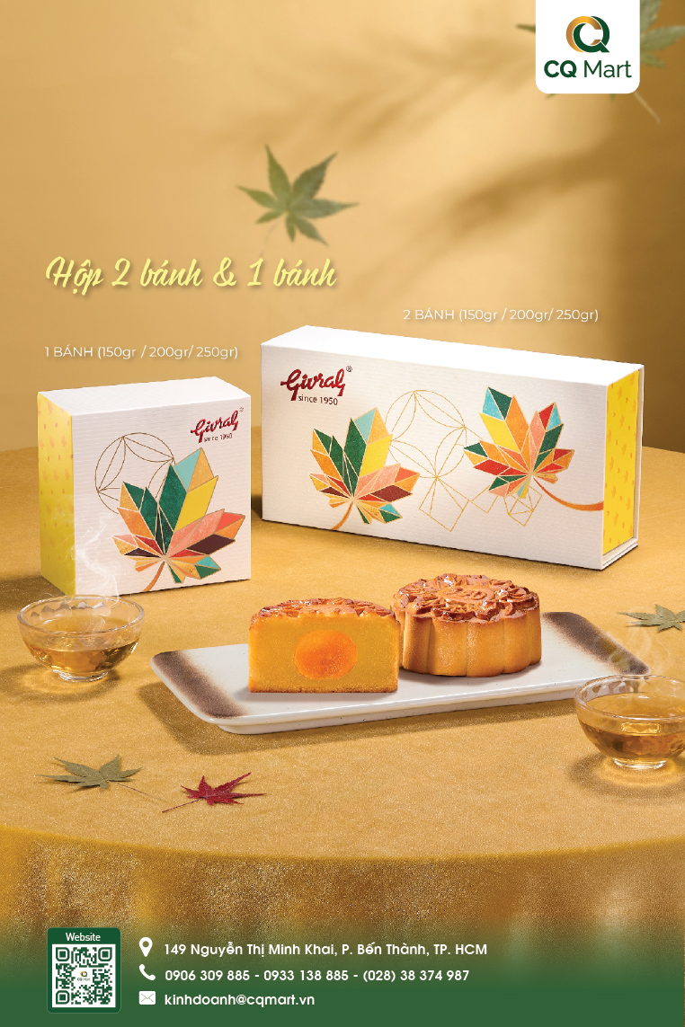 Bánh Trung Thu Givral - Hộp 2 Bánh