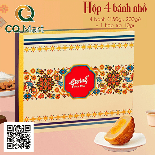 Bánh Trung Thu Givral 2025 Hộp 4 Bánh Nhỏ