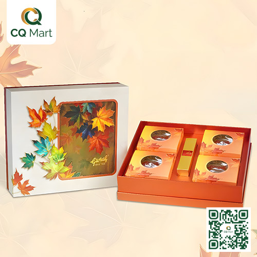 Bánh Trung Thu Givral - Hộp 4 Bánh Truyền Thống