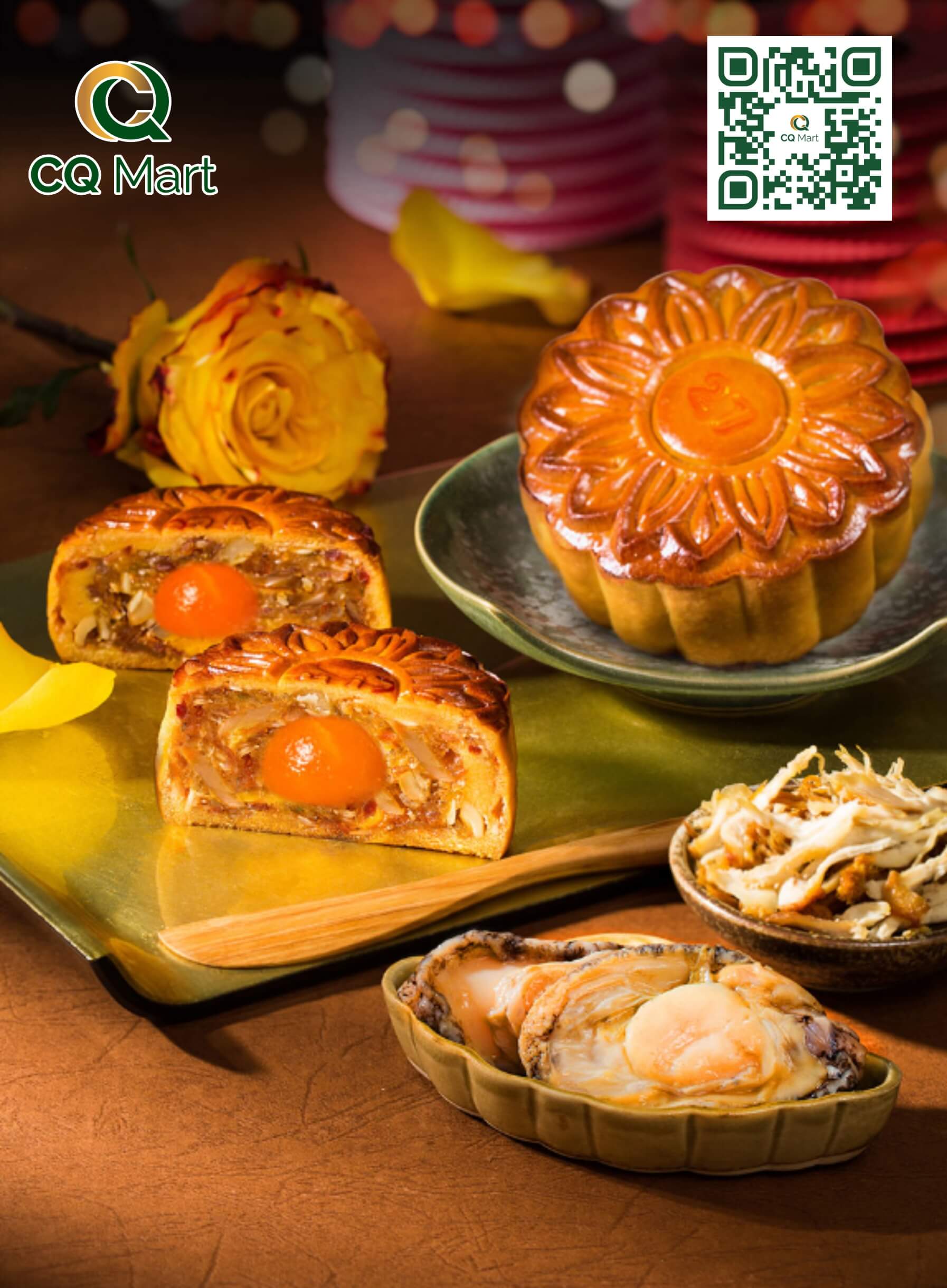 Bánh trung thu Givral thập cẩm gà quay bào ngư