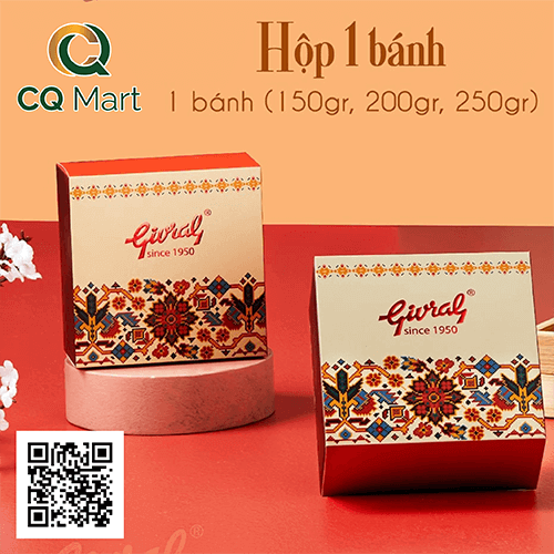 Bánh Trung Thu Givral 2025 Hộp 1 Bánh