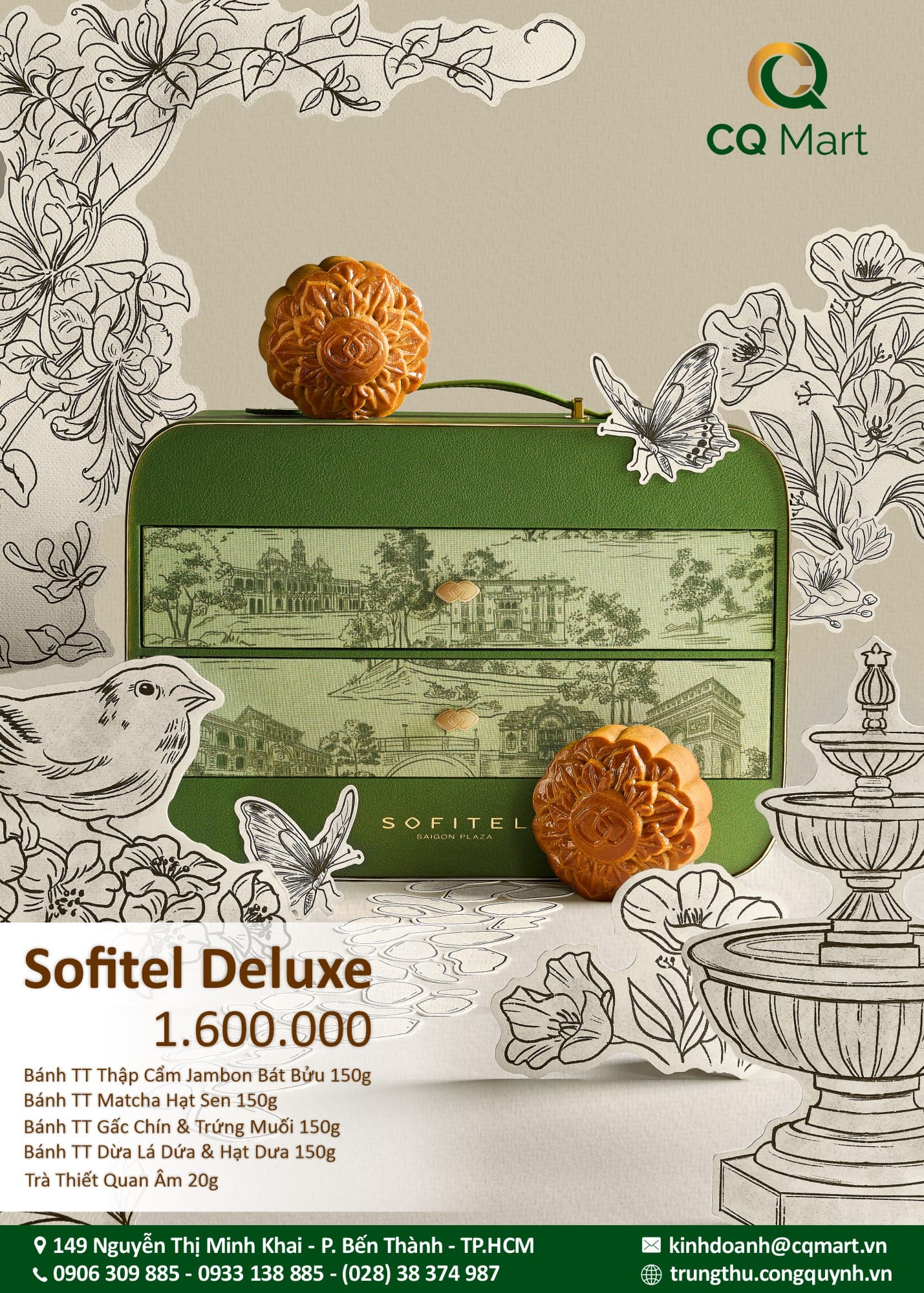 Bánh trung thu khách sạn năm sao Sofitel - DELUXE MOONCAKE BOX