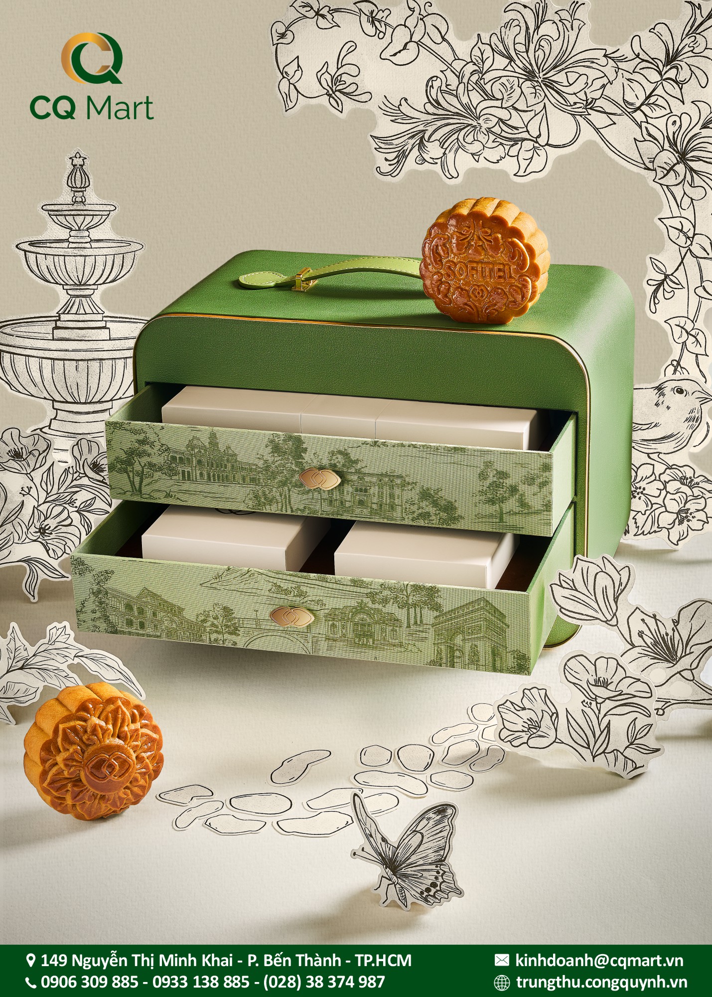 Bánh trung thu khách sạn năm sao Sofitel - DELUXE MOONCAKE BOX