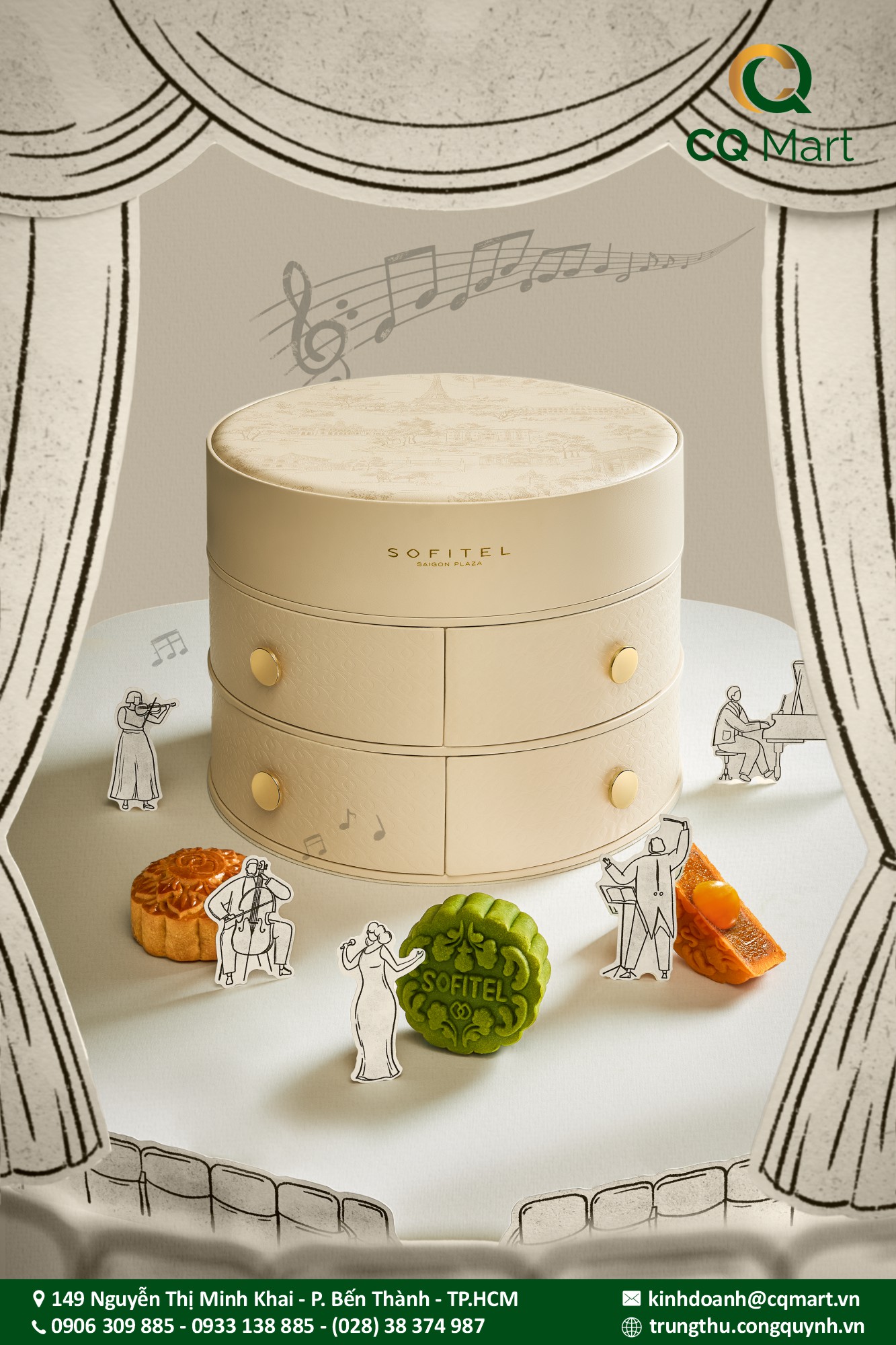 Bánh trung thu khách sạn năm sao Sofitel - PREMIUM MOONCAKE BOX