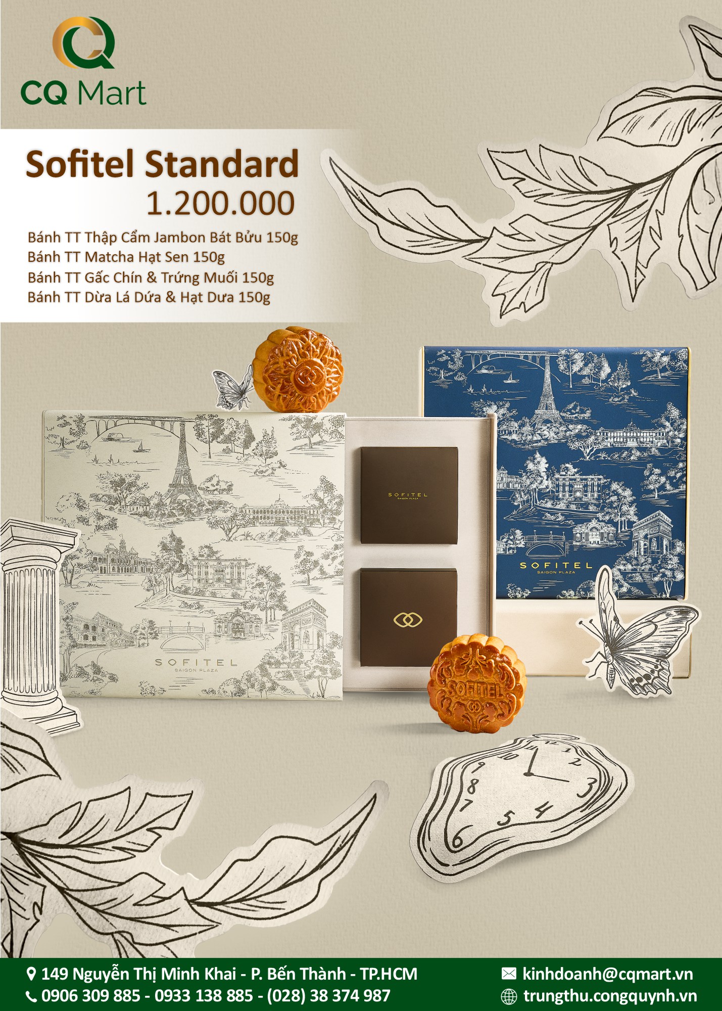 Bánh trung thu khách sạn năm sao Sofitel Standard