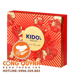 Bánh trung thu Kido - Hộp Thu Thịnh Vượng Đỏ