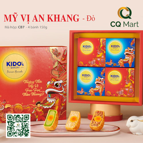 Bánh trung thu Kido Mỹ Vị An Khang Đỏ